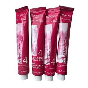 4 Unopened Tubes  L’Oreal Excellence Conditioners